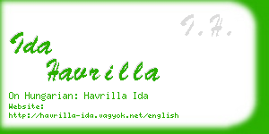 ida havrilla business card